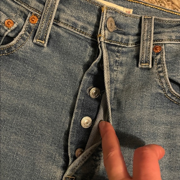 Levi ribcage straight ankle jeans -size 28 - Picture 3 of 7